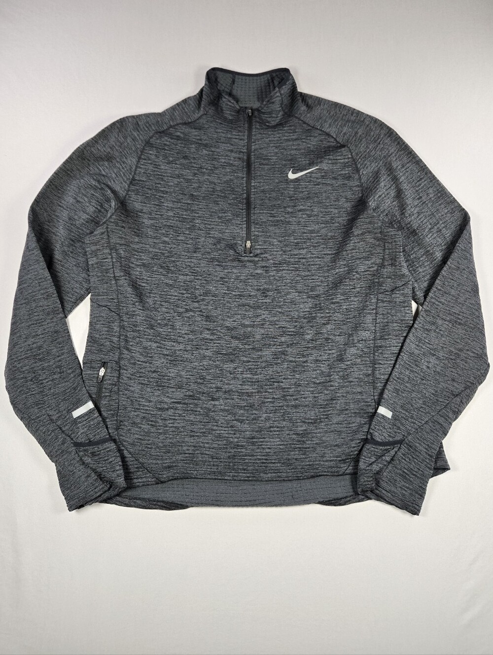 Nike Men's Dri-FIT Element Running Half-Zip Top Heather Gray Size Large